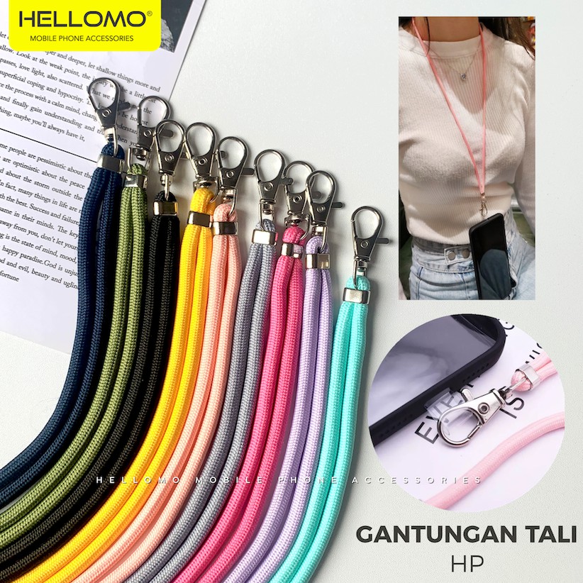 Tali Lanyard Gantungan Hp Sling Panjang Kalung Leher Strap Buat Case Handphone