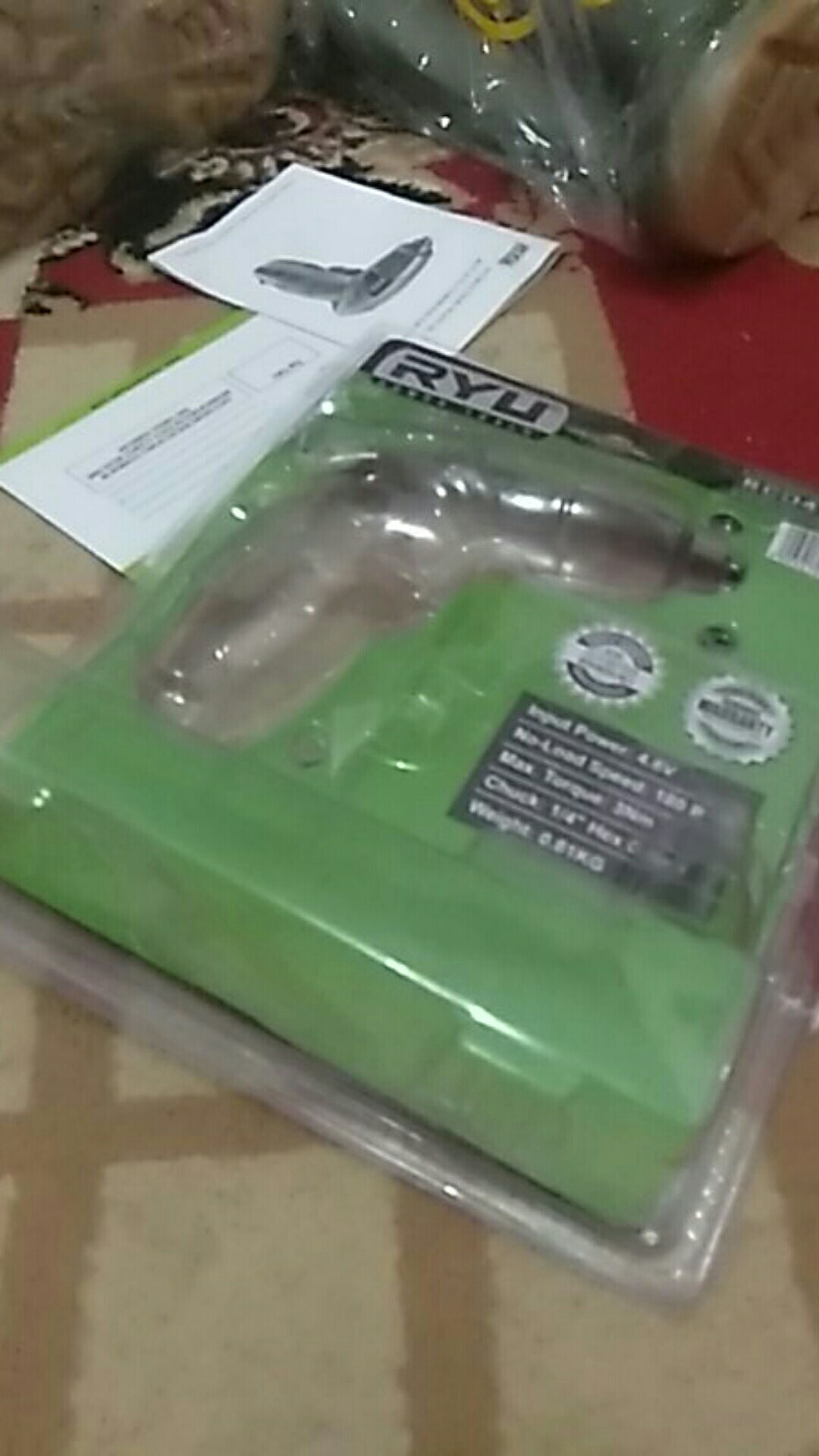 Ryu Bor Tangan Baterai Cordless 4.8 Volt Rcd 4.8v-1  Ryu