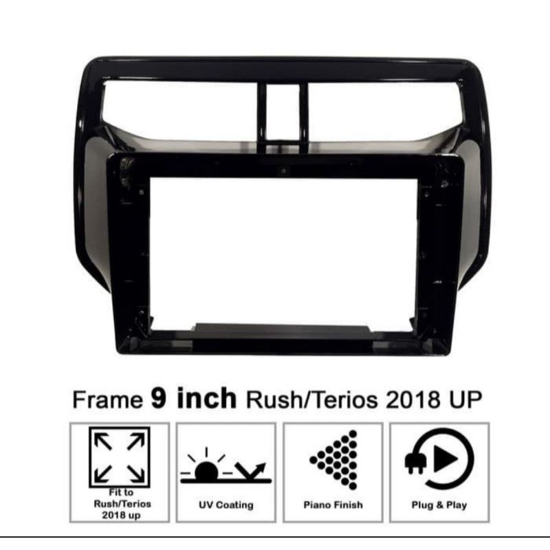 FRAME HEAD UNIT ANDROID 9 INCH FOR RUSH/TERIOS 2019 UP SKT-PFRUSH19- 9 INCH