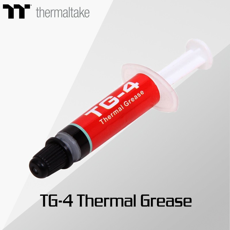 Thermal grease thermaltake 1.5g paste silicone for Gpu vga processor TG-4 - Pasta suntik silikon TG4