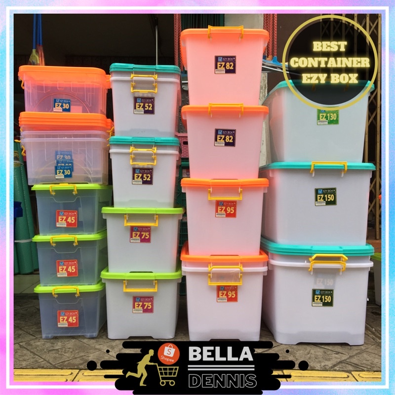 Jual Container Box Ezy Ukuran Lengkap Cb 304552758295130150 Liter Shopee Indonesia 6251