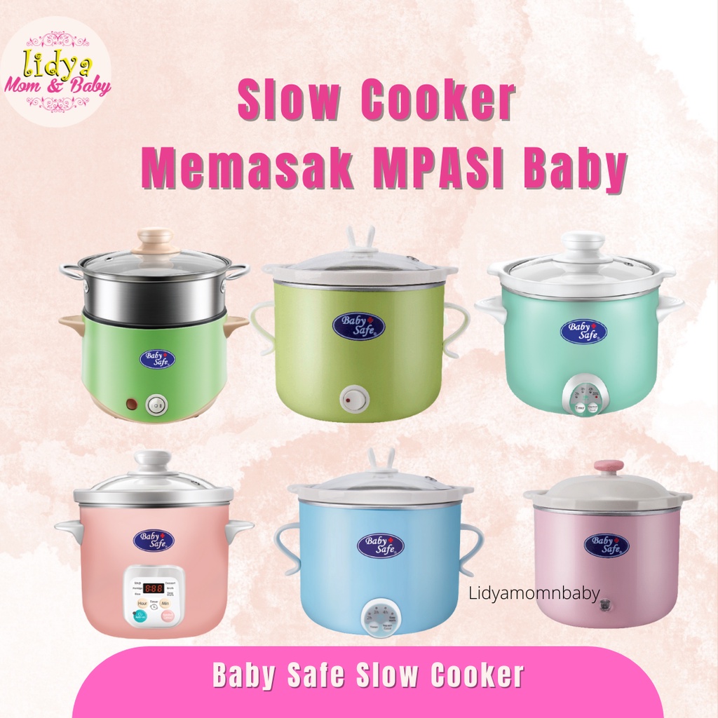 Baby Safe Slow Cooker  Tempat Memasak MPASI Baby LB007 LB008 LB009 LB07M LB06D LB011 By Lidyamomnbaby