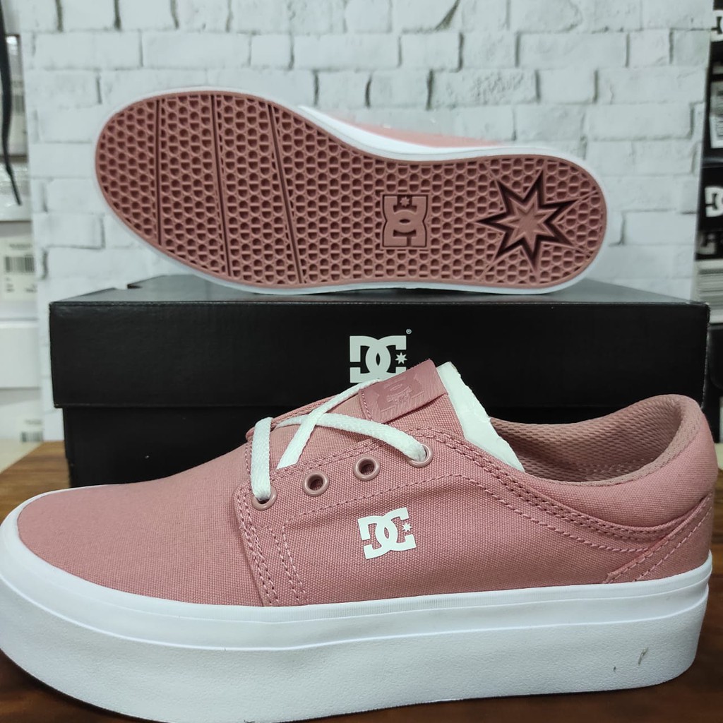 Sepatu DC TRASE PLATFORM TX Original Blush (BSH) ADJS300184
