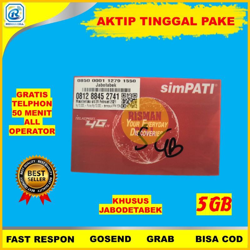 Kartu Perdana Kuota Internet Data Simpati Omg Murah Cod Grosir