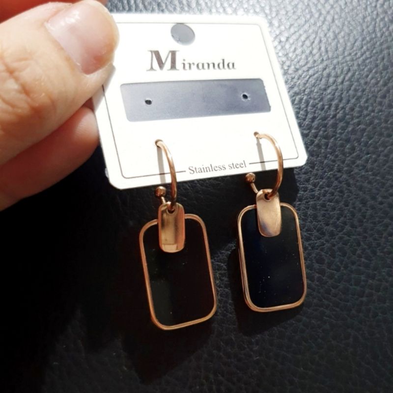 Anting Titanium asli anting giwang titanium Stainless steel Rosegold antt 019