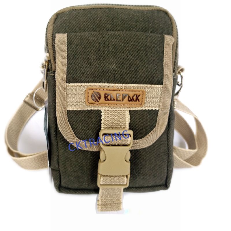 tas selempang pinggang kecil HP tactical Army kanvas BPK 02