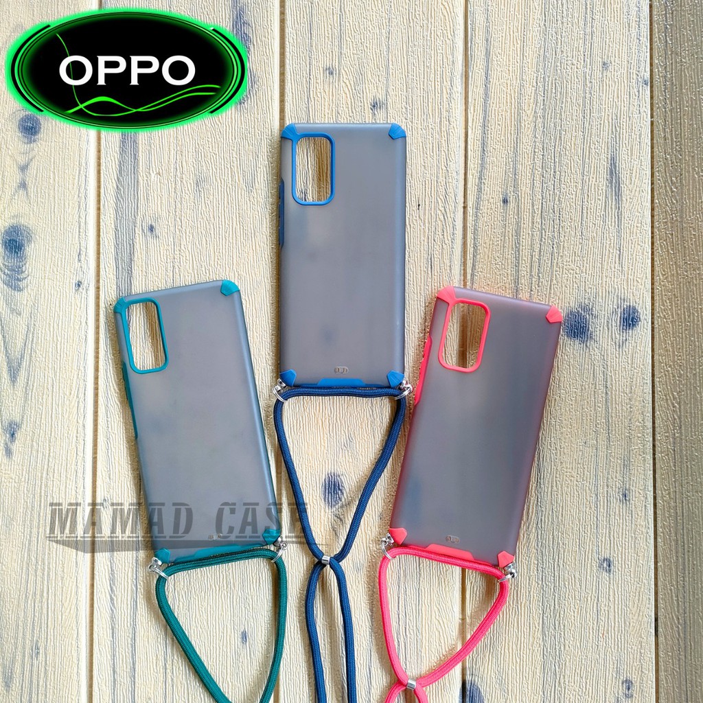 Case Casing My Choice New Slingcase Tali Lanyard Case Hp Oppo A31 A3S A5S A12 F9 A7 A11K Gantungan