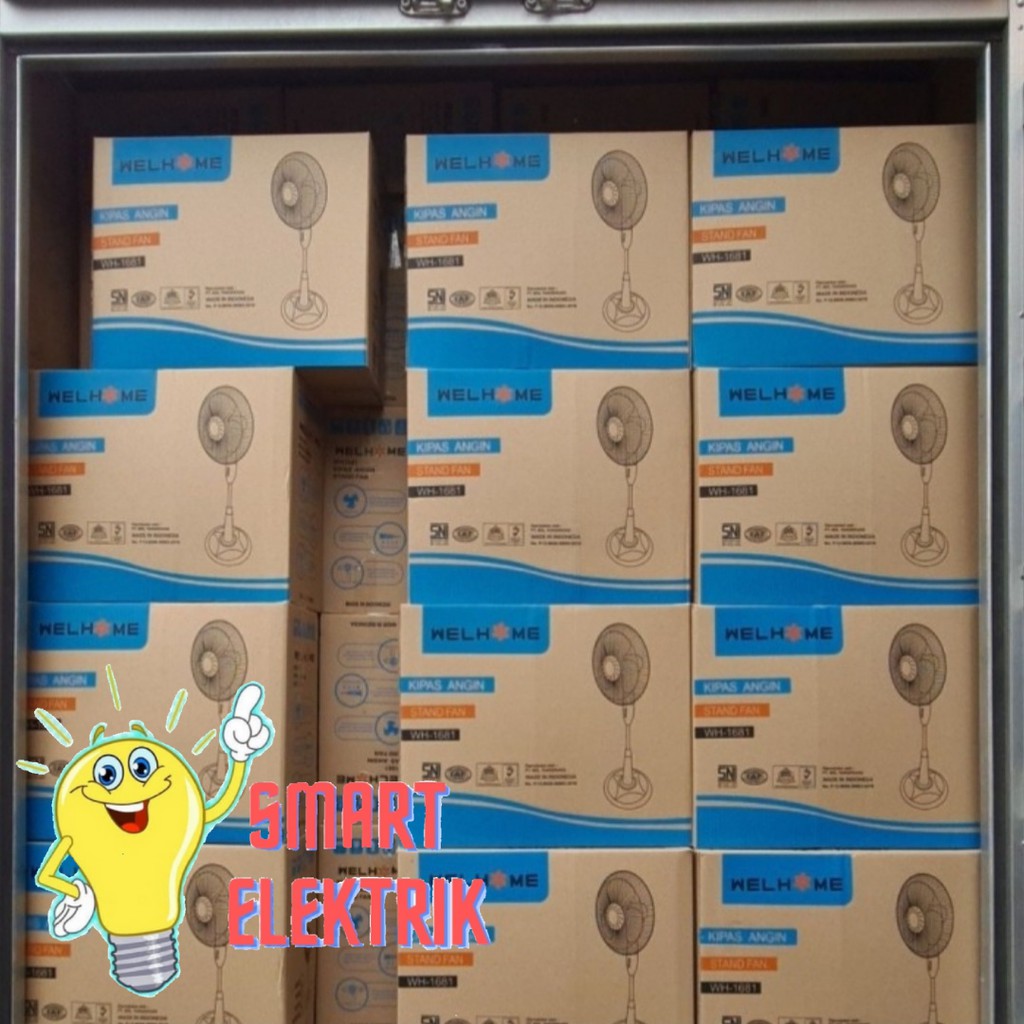 Kipas Angin Berdiri Stand Fan Wellhome type WH - 1681