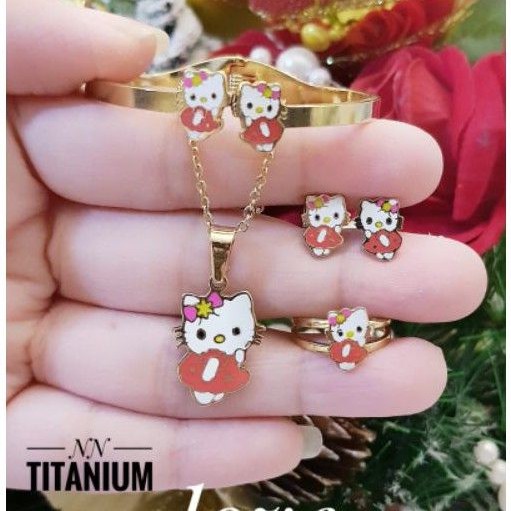 Titanium set perhiasan anak 1379