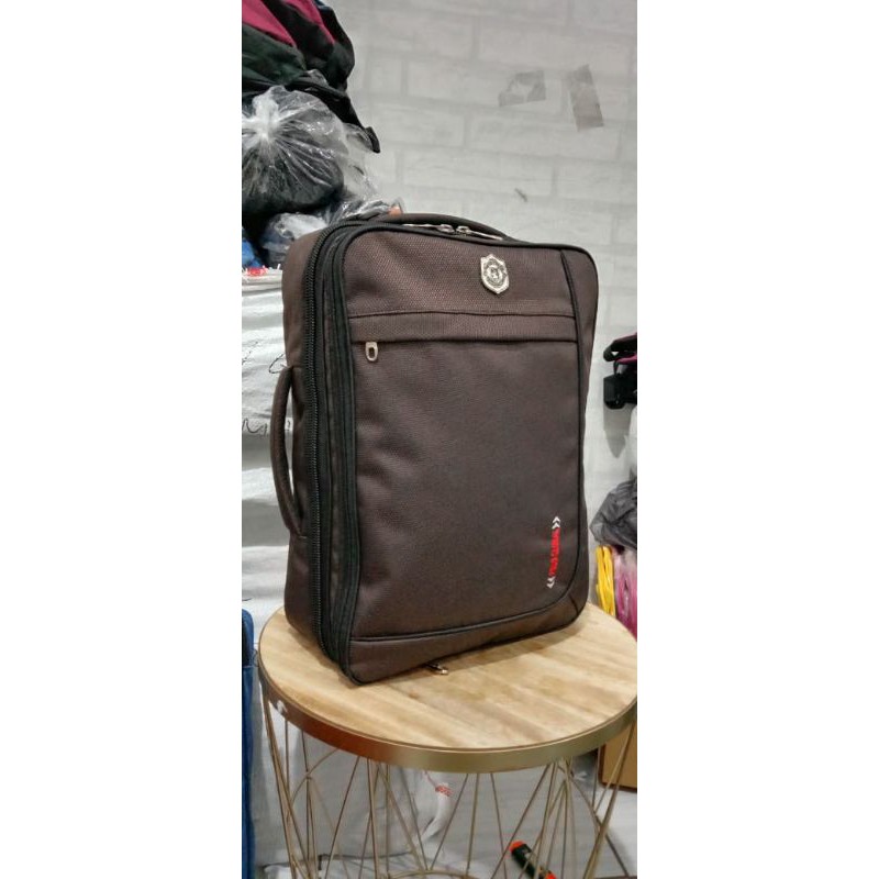 PG 9826 - Tas Laptop 3 in 1 Bisa Untuk Ransel Selempang Bahan Tebal Pria Wanita Unisex