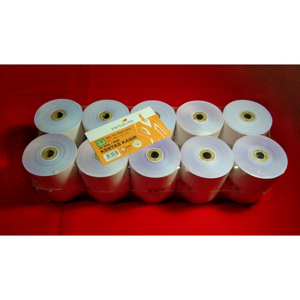 

Paperline Telstrook 2 Ply 75 mm x 65 mm ( 1 Pack - 10 Roll )