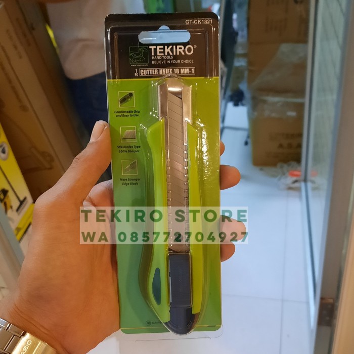 

Kusus Hari Ini Tekiro Pisau Cuter Besar Ukuran 18 Mm Auto Lock Hemat