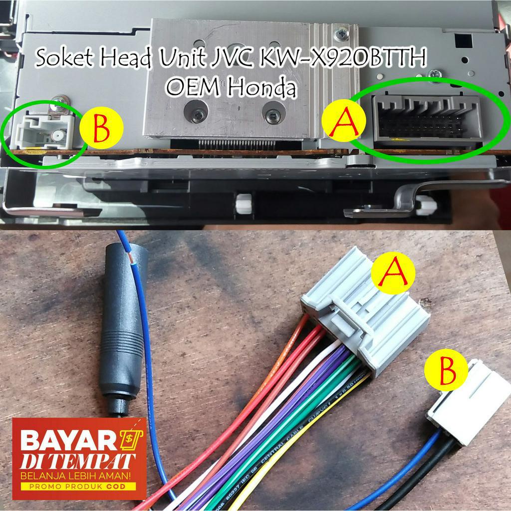 Soket JVC KW X920BTTH KWX920BTTH (Head Unit OEM Honda)