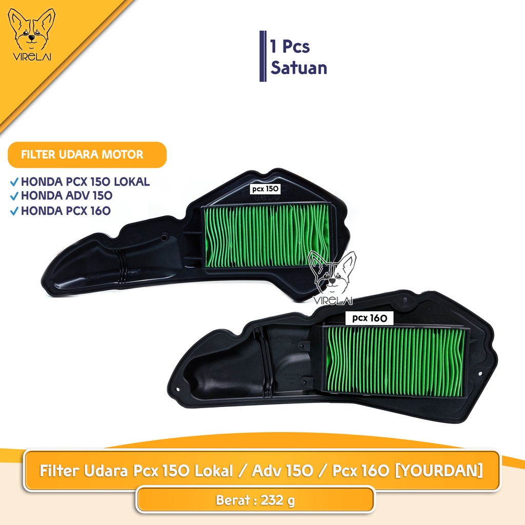 Filter Udara Pcx 150 Lokal / Adv 150 / Pcx 160 [YOURDAN]