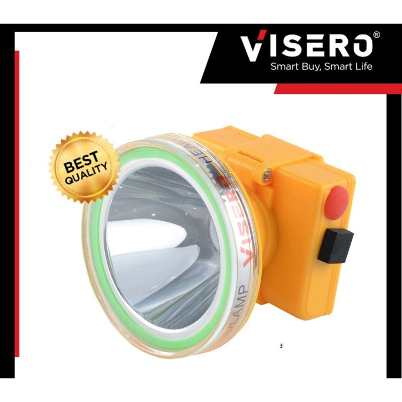 Senter Kepala Selam 50 Watt Visero VHL-5350AYS/Cahaya kuning/ Putih / Tahan 24 Jam/Kuat 100M Kedalam