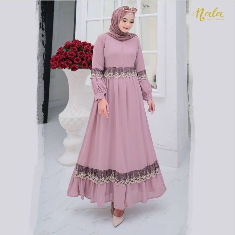 Gamis Ceruty Renda Sania Maxy #2 | (Realpict COD)