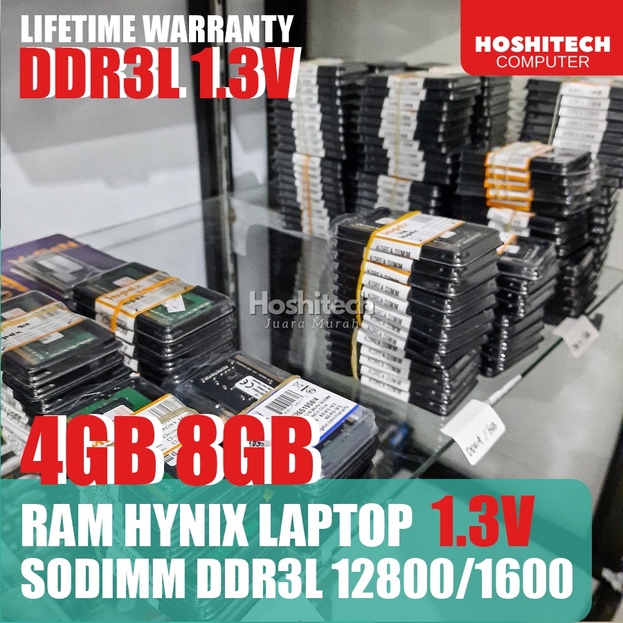 RAM LAPTOP HYNIX SODIMM DDR3L 4GB 8GB 1600MHZ/PC12800 1.3V | LIFETIME