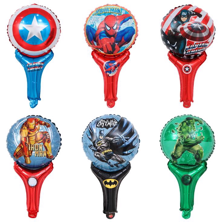 1Pc Balon dengan Bahan Foil dan Gambar Captain  America  