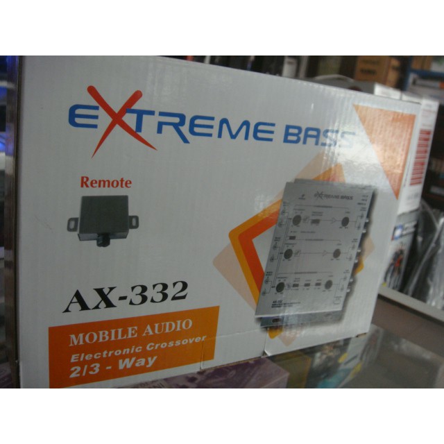 CROSSOVER 2/3WAY ELECTRONIC CROSSOVER mobil EXTREME BASS+REMOTE