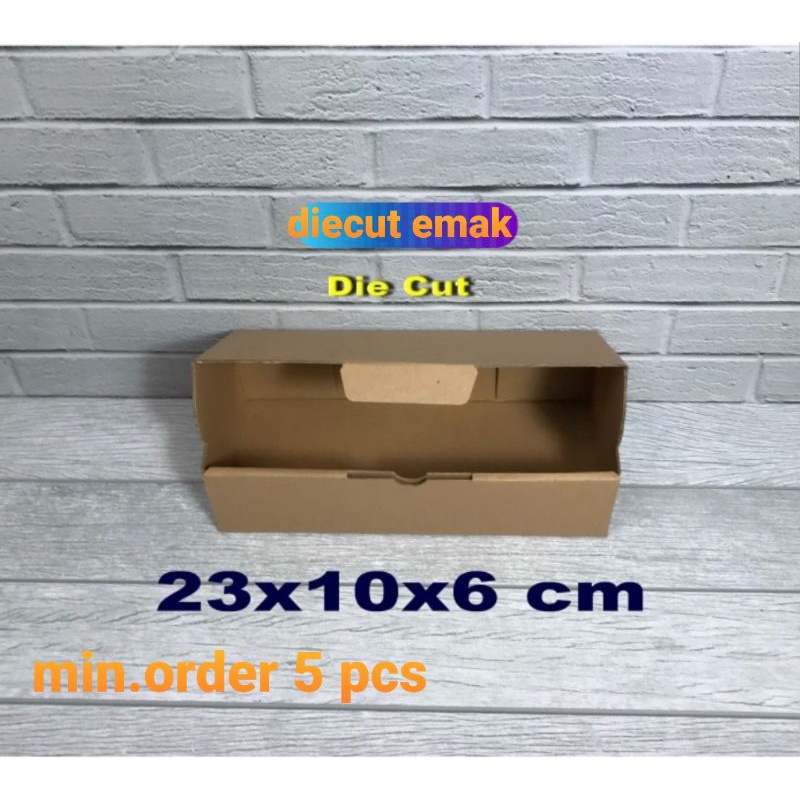 

Kardus Box uk. 23x10x6 cm Kotak Karton Die Cut