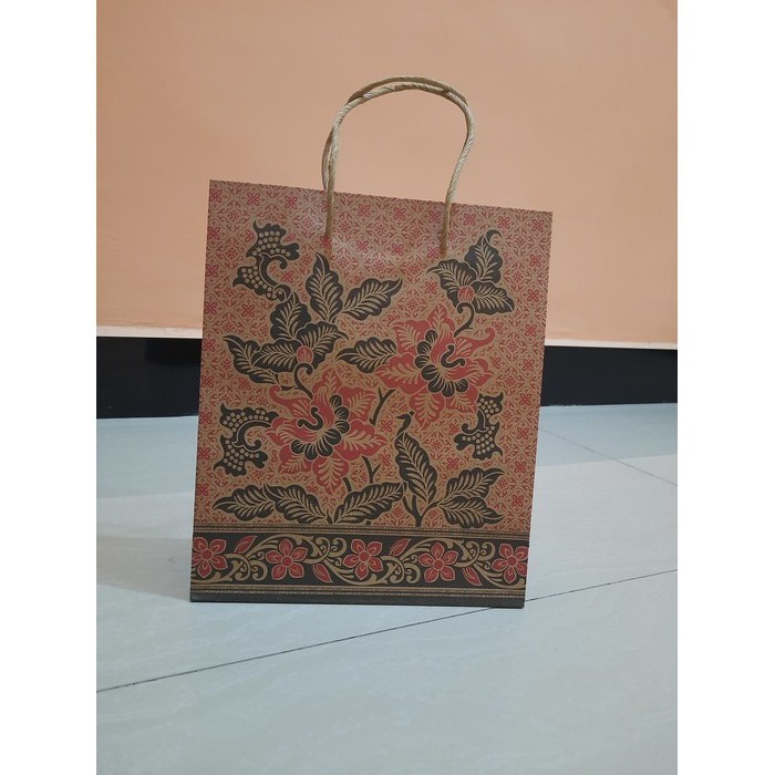 Jual Paper Bag / Tas Kertas / Tas Serbaguna Merk OKEY Tebal Motif Batik ...