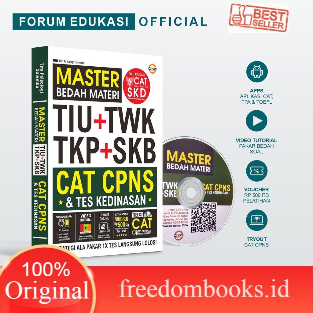 Jual Master Bedah Materi Tiu + Twk Tkp + Skb Cat Cpns & Kedinasan ...