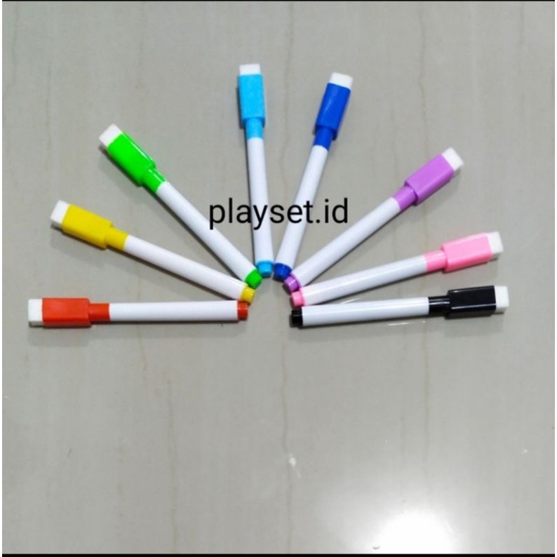 

spidol anak bisa di hapus, wipeable marker 8 warna per set, warna warni set spidol anak