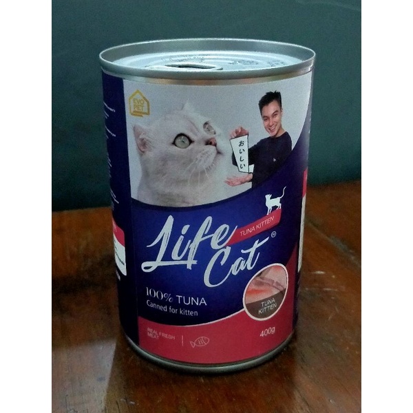 Life Cat Kaleng Kitten Tuna 400 gram - Makanan Basah Kucing