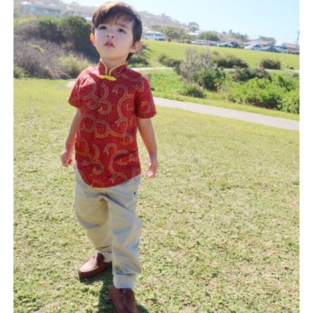 KIDDY AND KIDDO & kiddyandkiddo BAJU IMLEK ANAK LAKI LAKI / CHEONGSAM ANAK LAKI LAKI / ATASAN CHEONG