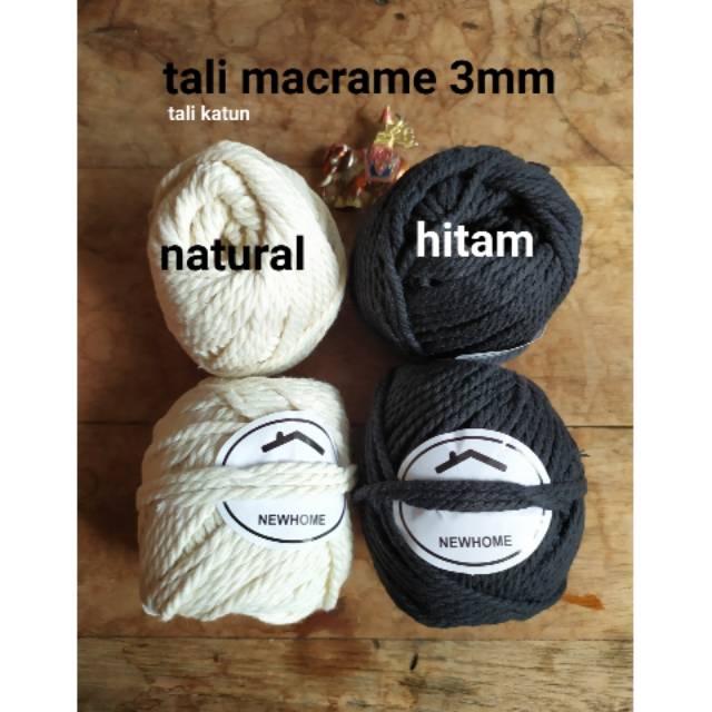 benang macrame / tali katun / benang katun 3mm