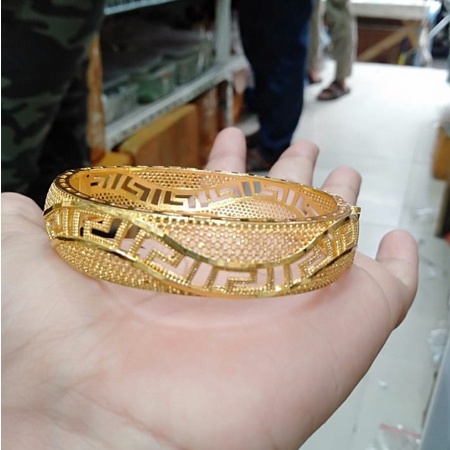 Perhiasan Gelang Emas Model Ukir Bangkok (Emas Import Anti Karat Xuping Untuk Dewasa) 0093