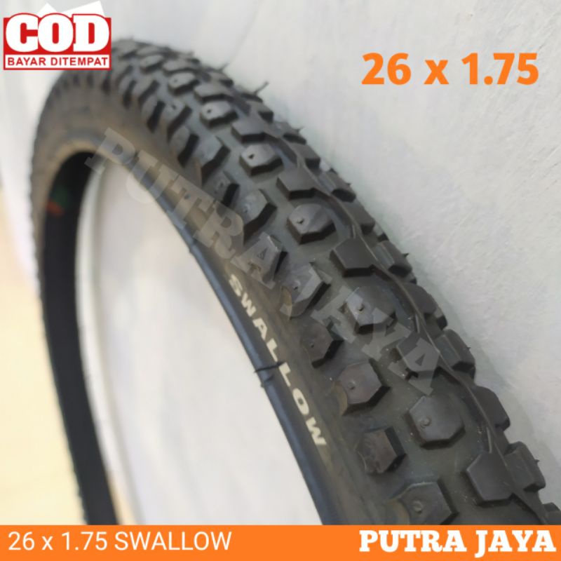 Ban Luar Sepeda 26 x 1 75 / 26 x 1.75 SWALLOW Ukuran Sepeda 26 MTB Gunung Sayur Federal Cewe cowo Mu