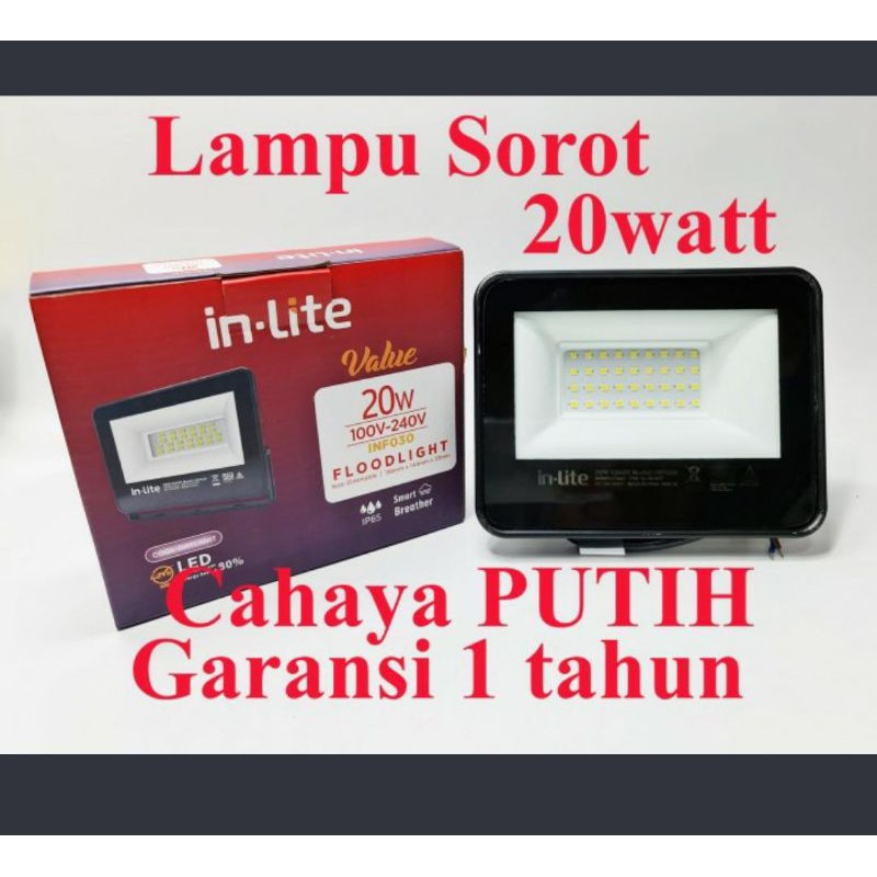 Lampu Sorot Led/ Kap Sorot Led 030 Value 10W/ 20W Inlite