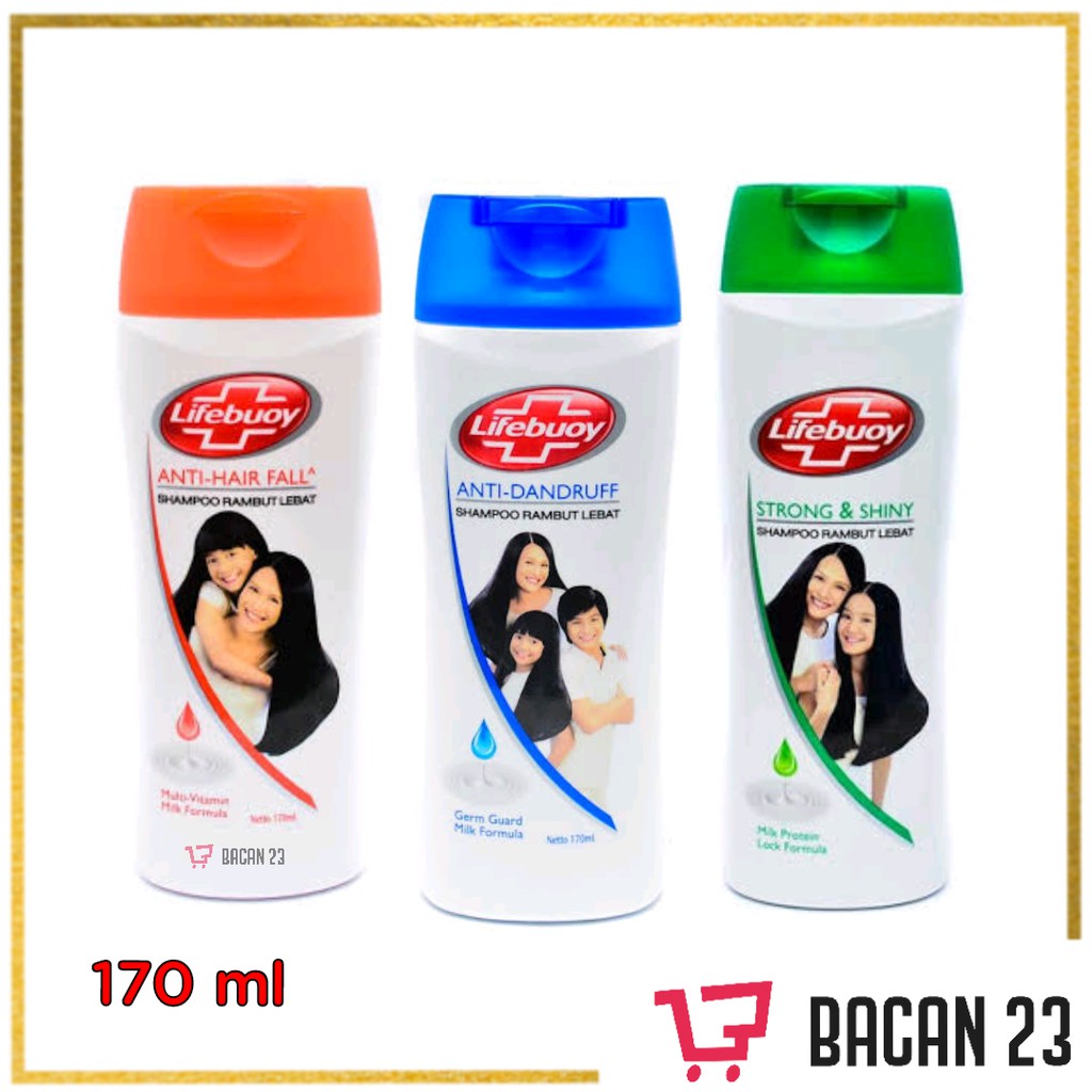 Lifebuoy Shampoo (170ml) ( Anti Dandruff / Anti Hair Fall / Shiny ) / Bacan 23 - Bacan23