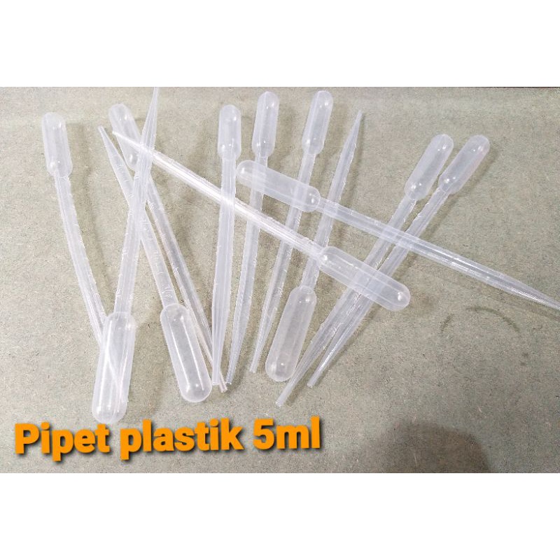 Jual Pipet Plastik Ukuran 5 Ml Panjang 20 Cm Alat Tetes Cairan