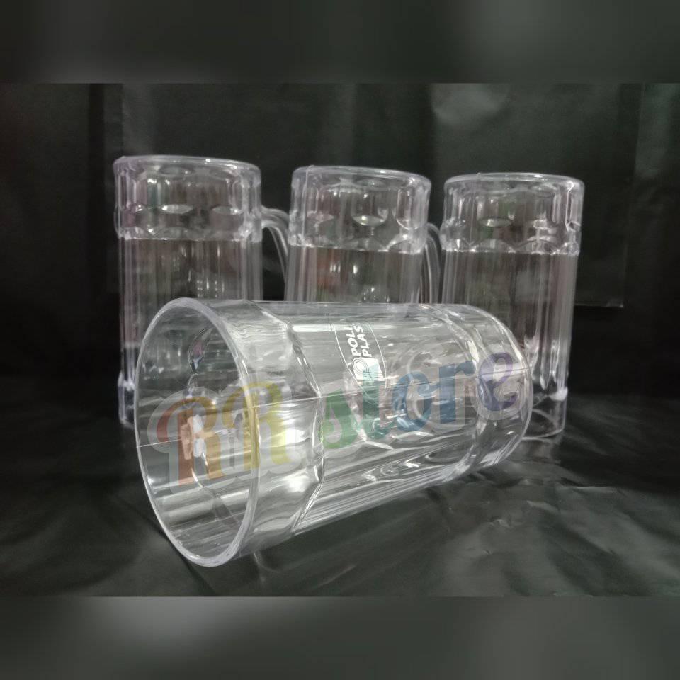 GELAS GAGANG PLASTIK BESAR MURAH//GELAS BIR