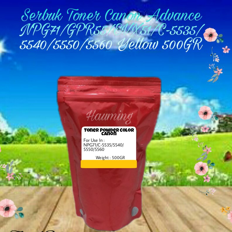 Serbuk Toner Canon Advance NPG71 NPG 71 C-EXV51 GPR55 IR ADV C5535 C5540 C5550 C5560 Yellow 500gr