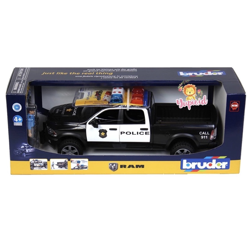 bruder 2505 toys police truck with policeman