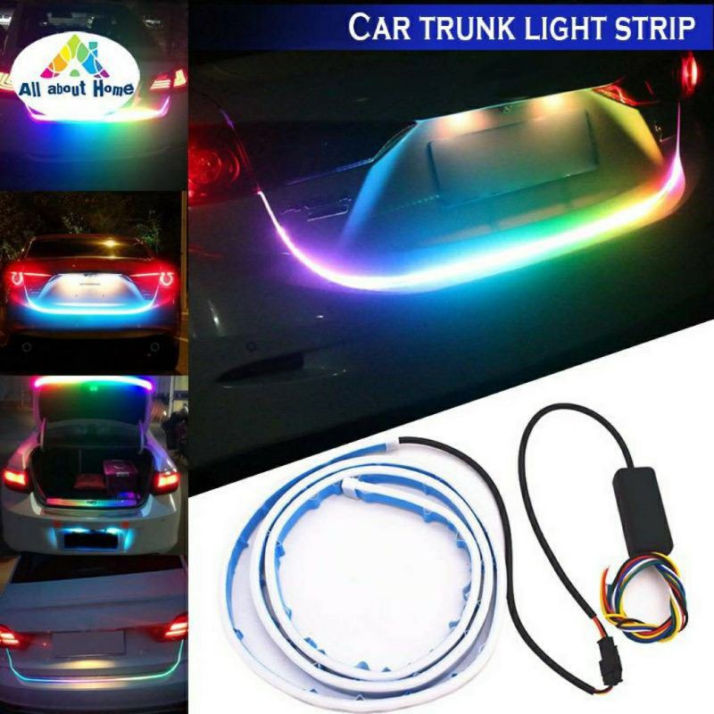 LAMPU LED BAGASI MOBIL 120 CM LED TAIL TRUNK RGB WARNA PELANGI