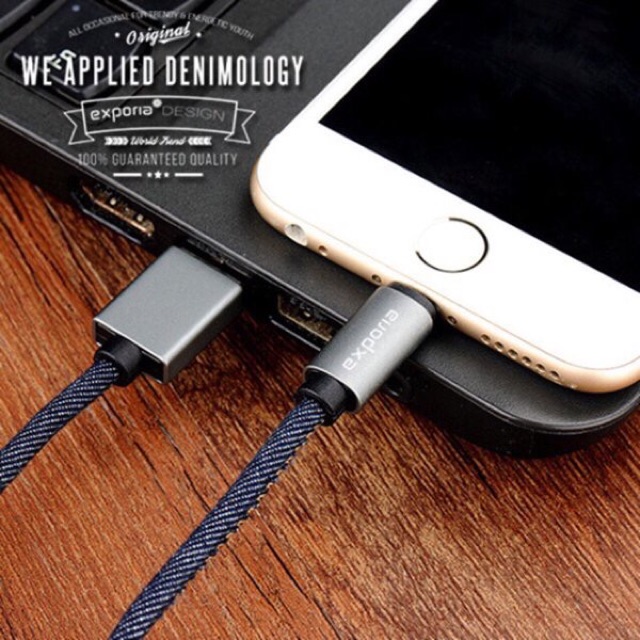 Kabel Data Charging Fast Charging / Denim Kabel / Original Exporia Design / Fast charging kabel