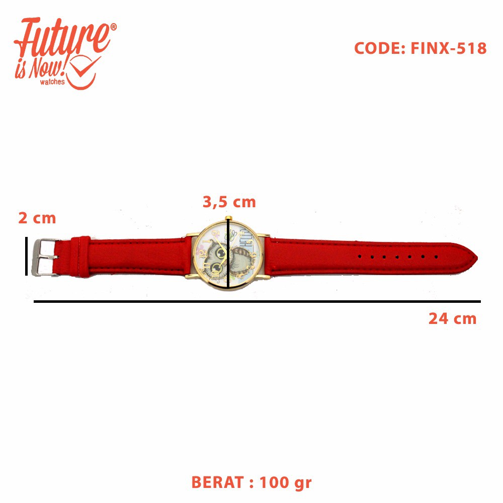 Jam Tangan Fashion Wanita Analog - Leather Strap - 6 Pilihan Warna - FINX-518