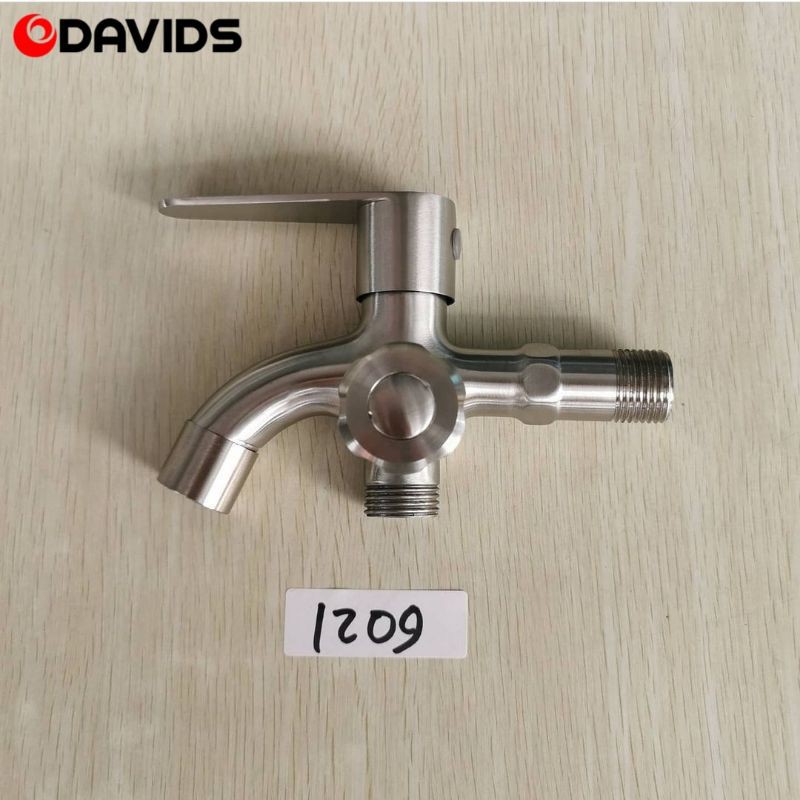 Soligen Kran Shower Cabang Sower Keran Double Dobel Stainless