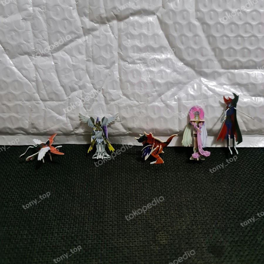 Digimon Digivice Figure Chibi Mainan Anak Puzzle Lotte Jadul P3 1 set