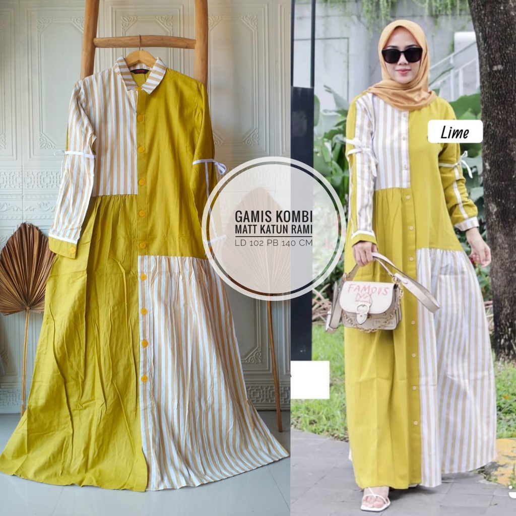 MUYENZY Dress | Gamis Matt Katun Rami LD 102 by ORI Jevanni | Gamis Jumbo Matt Katun Rami LD 120 by 