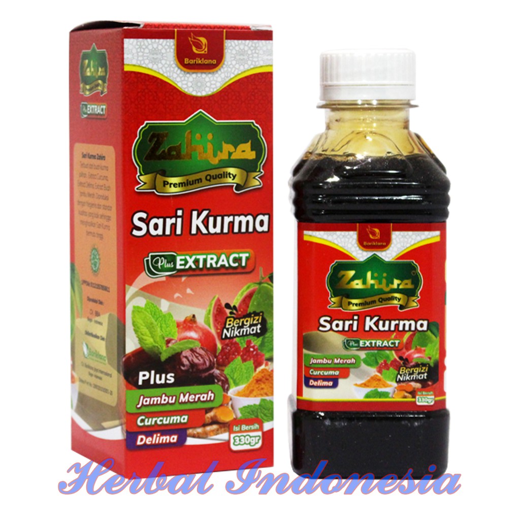 Sari Kurma Zahira Bariklana 330 gr | Sarikurma Zahira Plus Extract Jambu Merah , Curcumma , delima