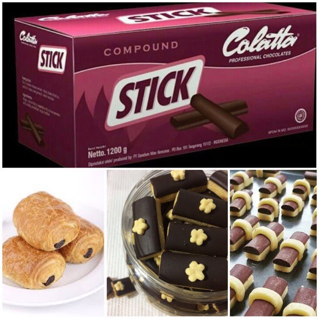 Cokla Colatta Stick 1.2kg / Chocolate Stick Baked Stable / Stik Tahan Panggang / Cokelat Pagar