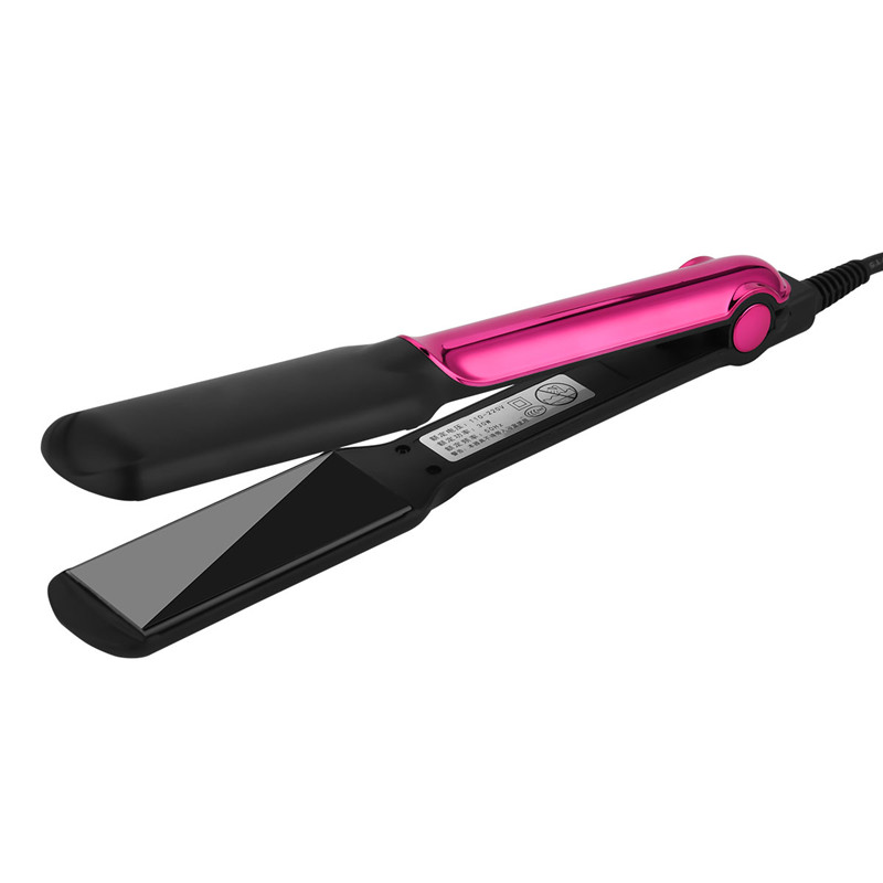 

CkeyiN Hair Straightener with 4 Temperature Settings Hair Curling Iron with Wide Plate for Both Wet and Dry Use