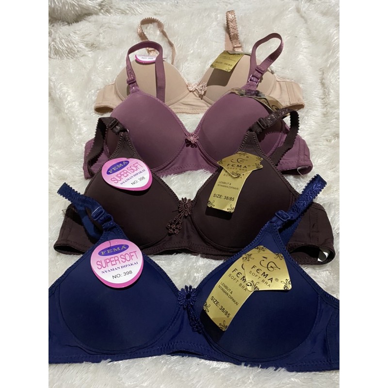 4pcs Bh tanpa kawat/bra tanpa kawat termurah ,kait belakang 2