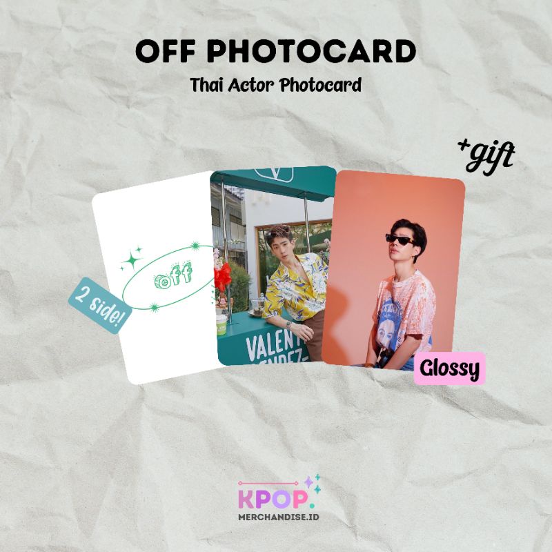 OFF JUMPOL PHOTOCARD THAI ACTOR RAIKANTOPENI
