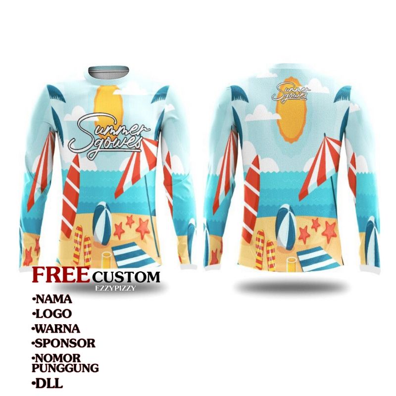 Baju Jersey Sepeda kece - Jersey Sepeda MTB 2022 - desain SUMMER GOWES